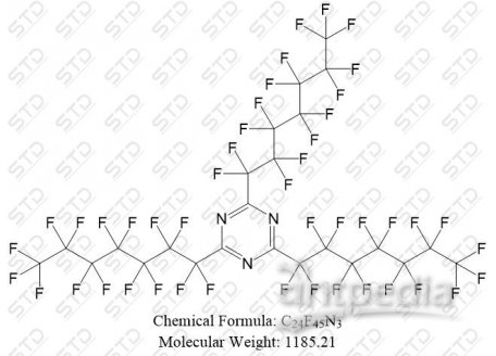 2,4,6-三(全氟庚基)-1,3,5-三嗪 21674-38-4 C24F45N3