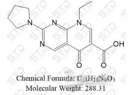 5,8-Dihydro-8-ethyl-5-oxo-2-pyrrolidinopyrido[2,3-d]pyriMidine-6-carboxylic Acid 19562-30-2 C14H16N4O3