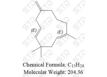 (1E,5E)-1,4,4-Trimethyl-8-methylene-1,5-cycloundecadiene 116-04-1 C15H24