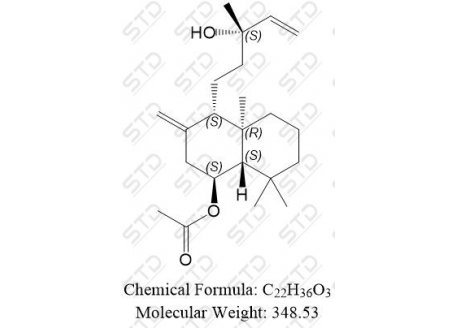 (1S,4S,4aR,8aS)-4-((S)-3-hydroxy-3-methylpent-4-en-1-yl)-4a,8,8-trimethyl-3-methylenedecahydronaphthalen-1-yl acetate 4608-49-5 C22H36O3