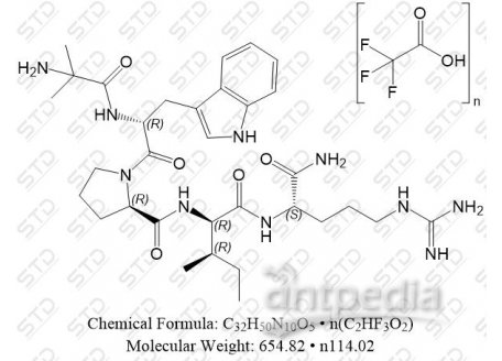 生长激素释放肽-3 (GHRP-3) 三氟乙酸盐 259230-56-3(free base) C32H50N10O5 • n(C2HF3O2)