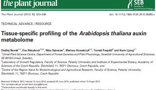 文献分享 | 关于拟南芥中生长素的代谢组学的特异性分析
