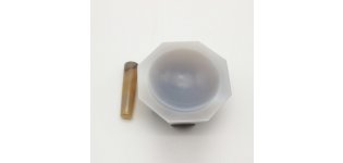 浅型玛瑙研钵,带研磨棒