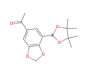 5-乙酰基-2,3-亚甲基二氧苯基硼酸频哪醇酯，1150271-59-2，98%