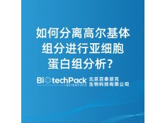 如何分离高尔基体组分进行亚细胞蛋白组分析？