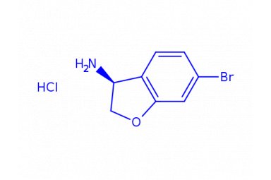 (3S)-6-bromo-2,3-dihydrobenzofuran-3-amine;hydrochloride CAS号：2225878-88-4 货号：V16434封面图