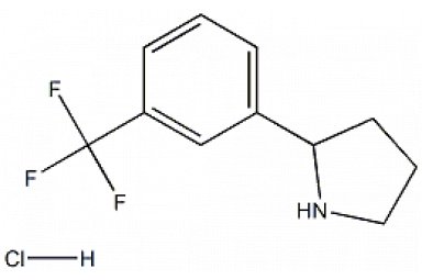 2-(3-(三氟甲基)苯基)吡咯烷盐酸盐 CAS号：1197237-16-3 货号：T12134封面图