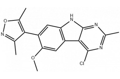 4-(4-chloro-6-methoxy-2-methyl-9H-pyrimido[4,5-b]indol-7-yl)-3,5-dimethyl-isoxazole CAS号：1627721-80-5 货号：V72255封面图