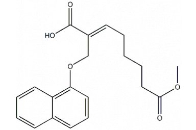 （E）-8-甲氧基-2-（（萘-1-丙氧基）甲基）-8-氧基-2-烯酸 CAS号：936221-69-1 货号：S23264封面图