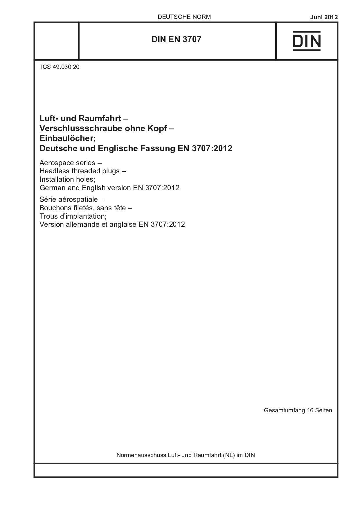 DIN EN 3707:2012-06封面图