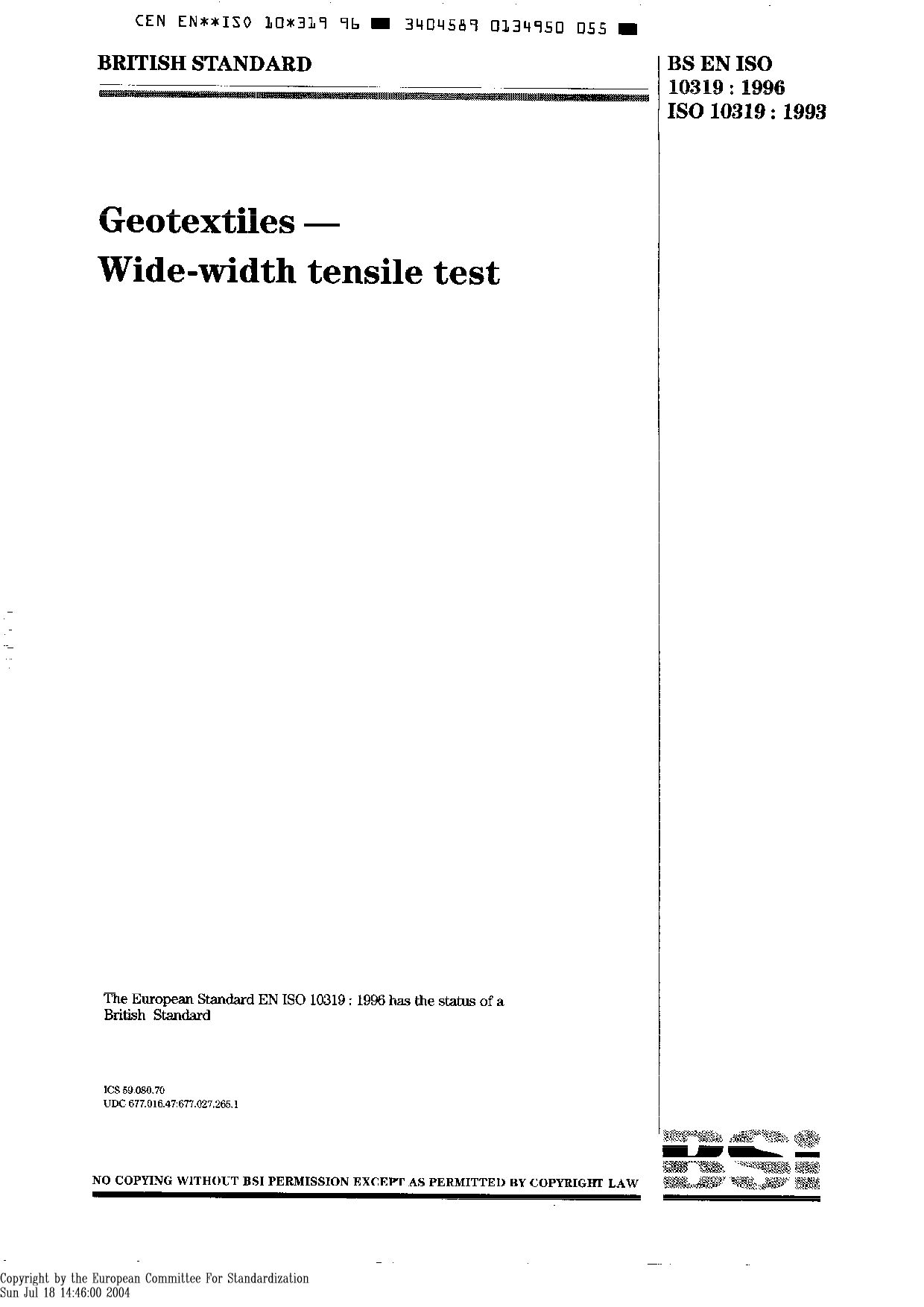 EN ISO 10319:1996封面图