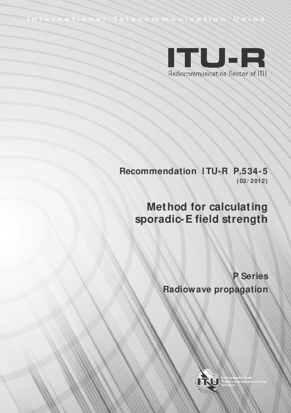 ITU-R P.534-5-2012封面图