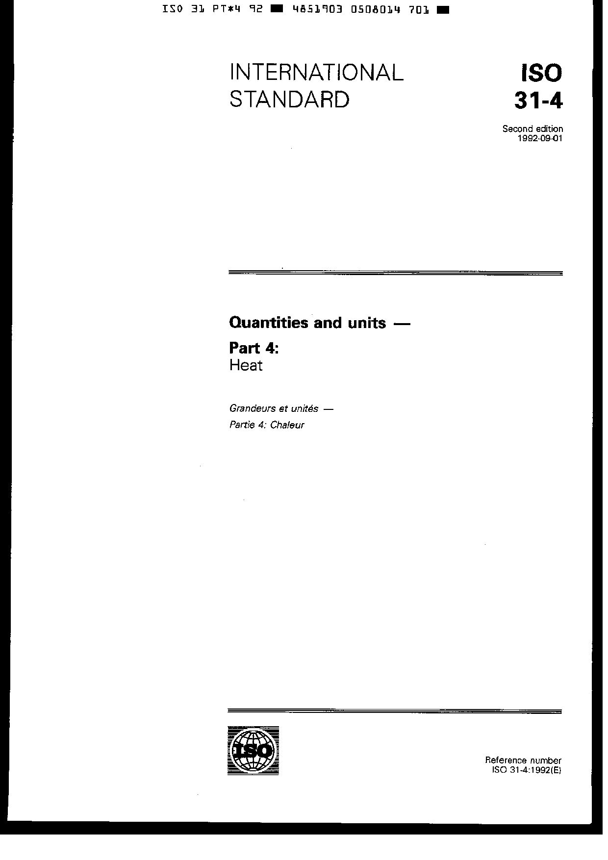 ISO 31-4:1992封面图