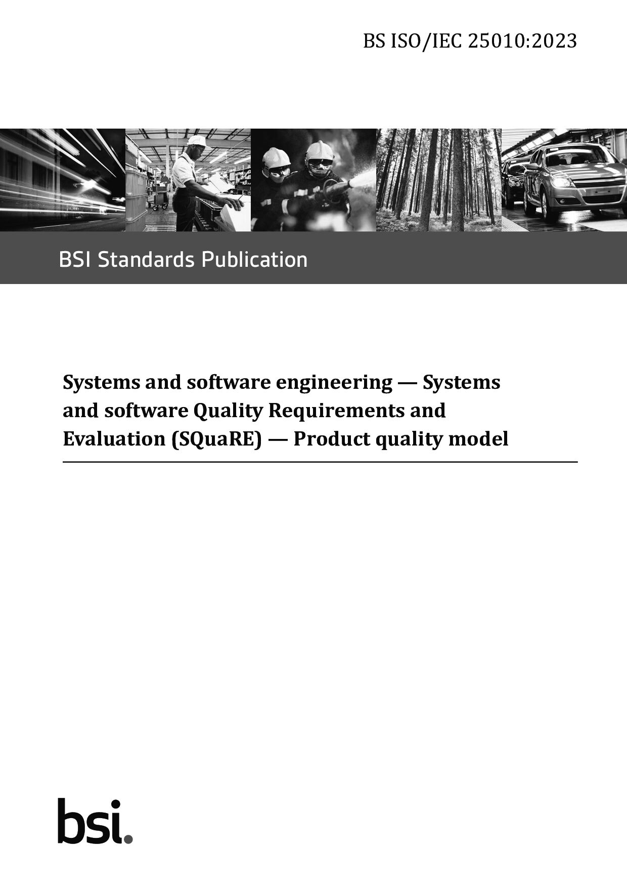 BS ISO/IEC 25010:2023封面图