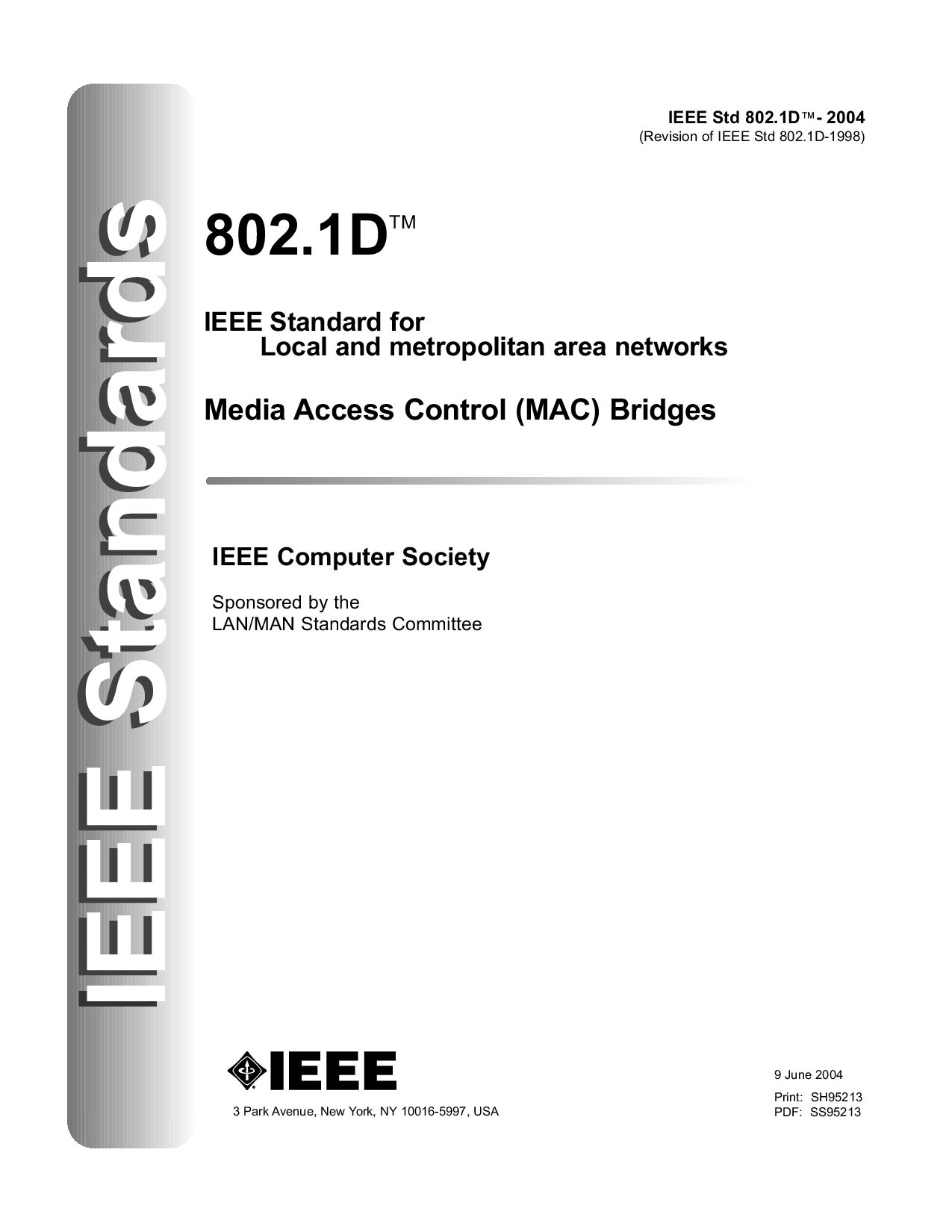 IEEE 802.1D-2004封面图