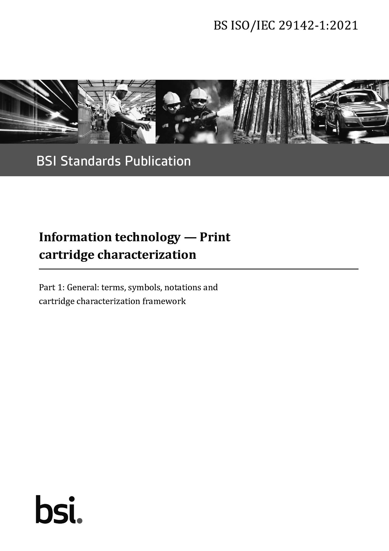 BS ISO/IEC 29142-1:2021