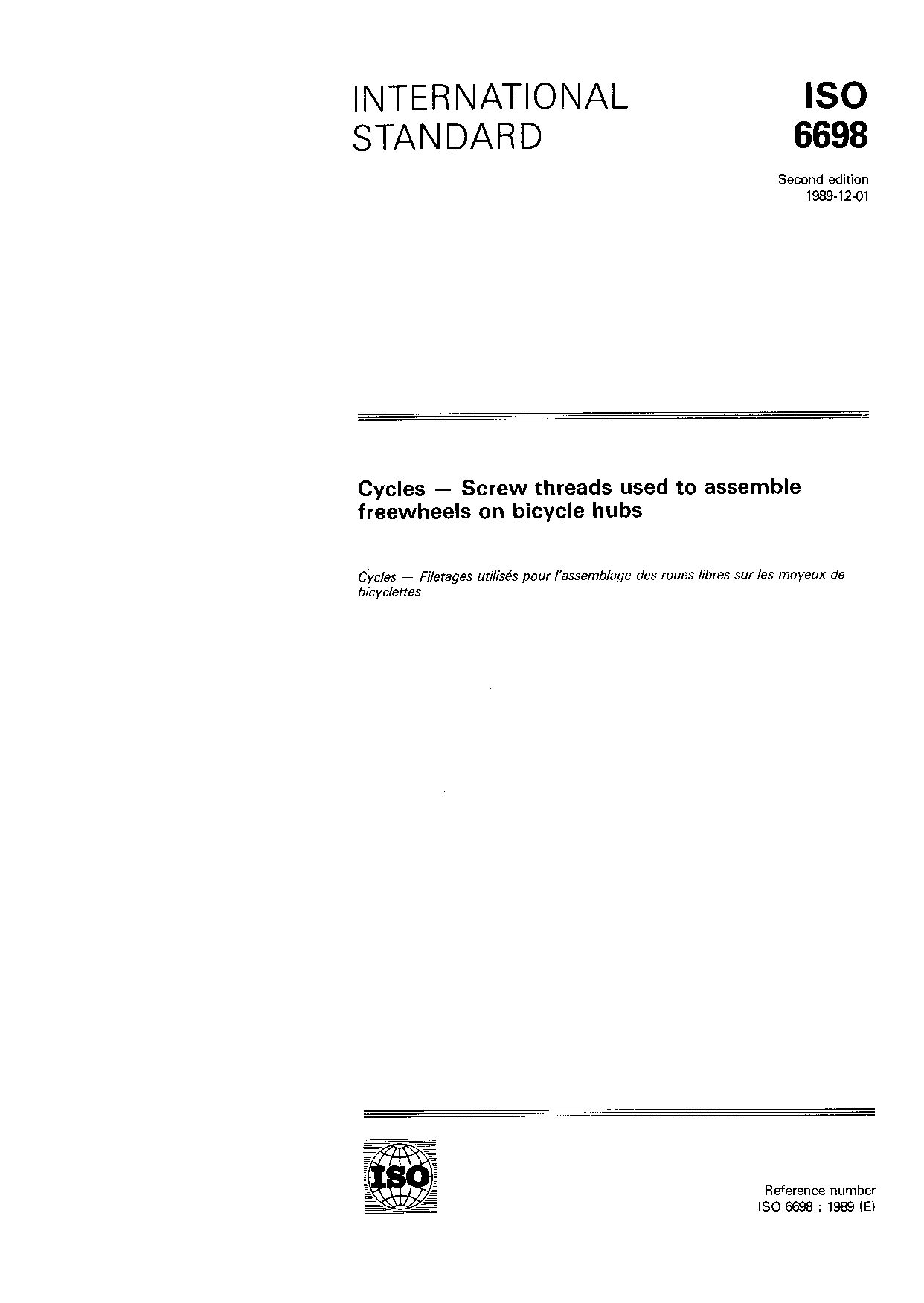 ISO 6698:1989封面图