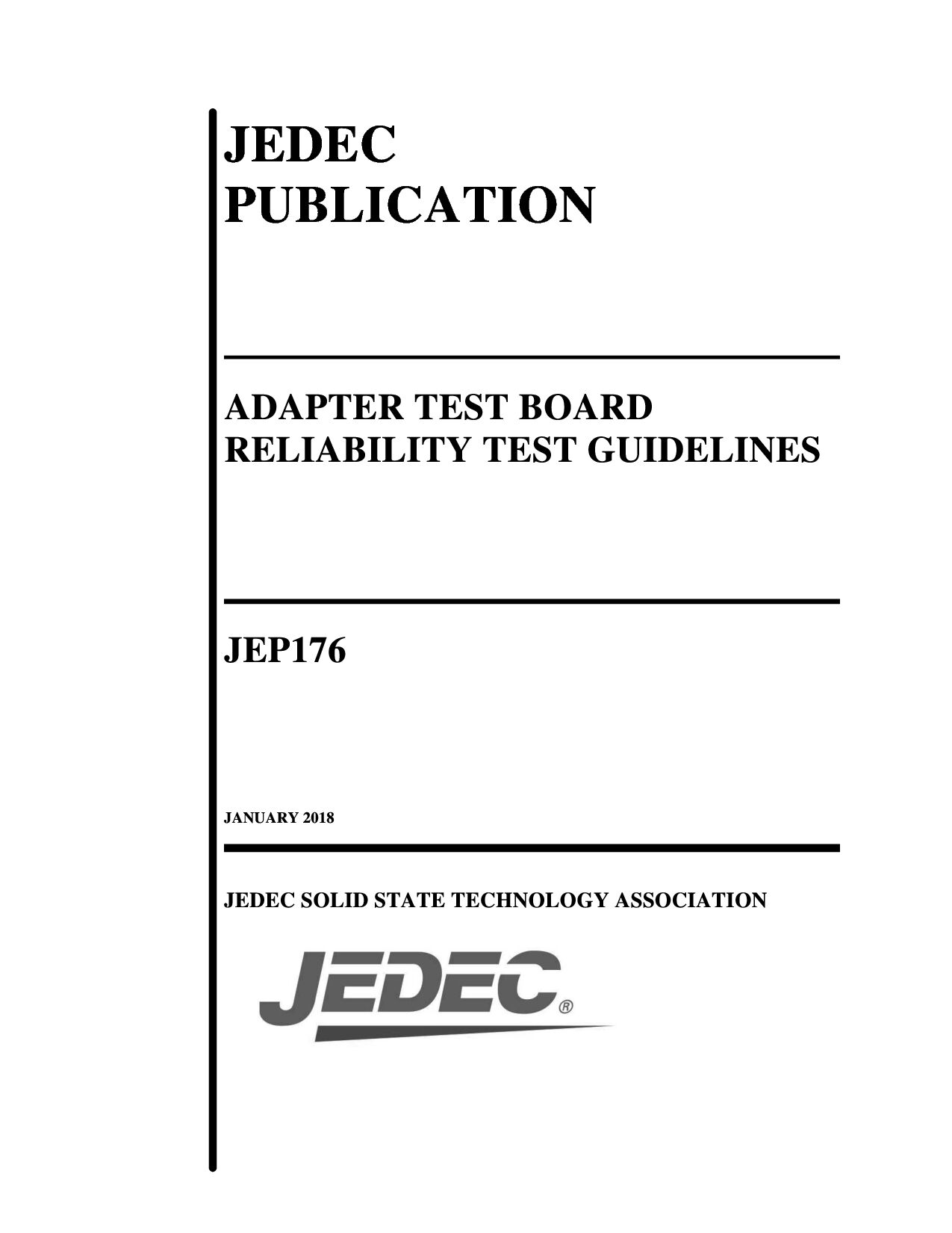 JEDEC JEP176-2018封面图