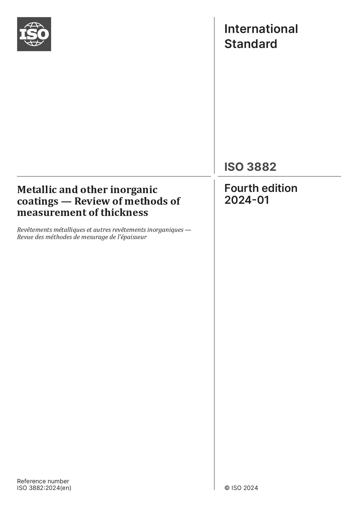 ISO 3882:2024封面图