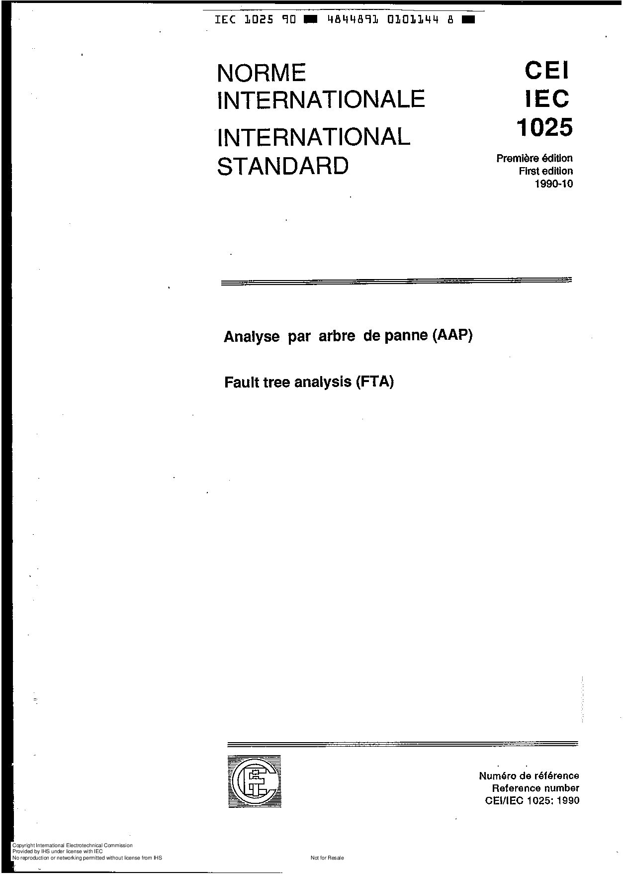 IEC 61025:1990封面图