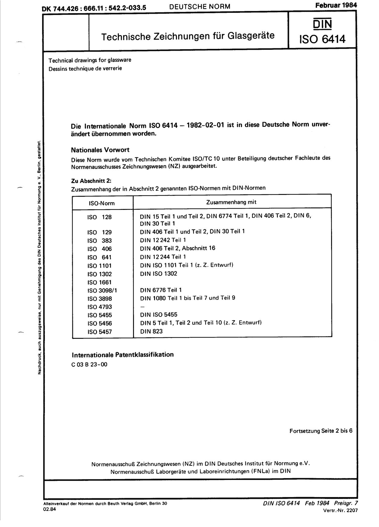 DIN ISO 6414:1984