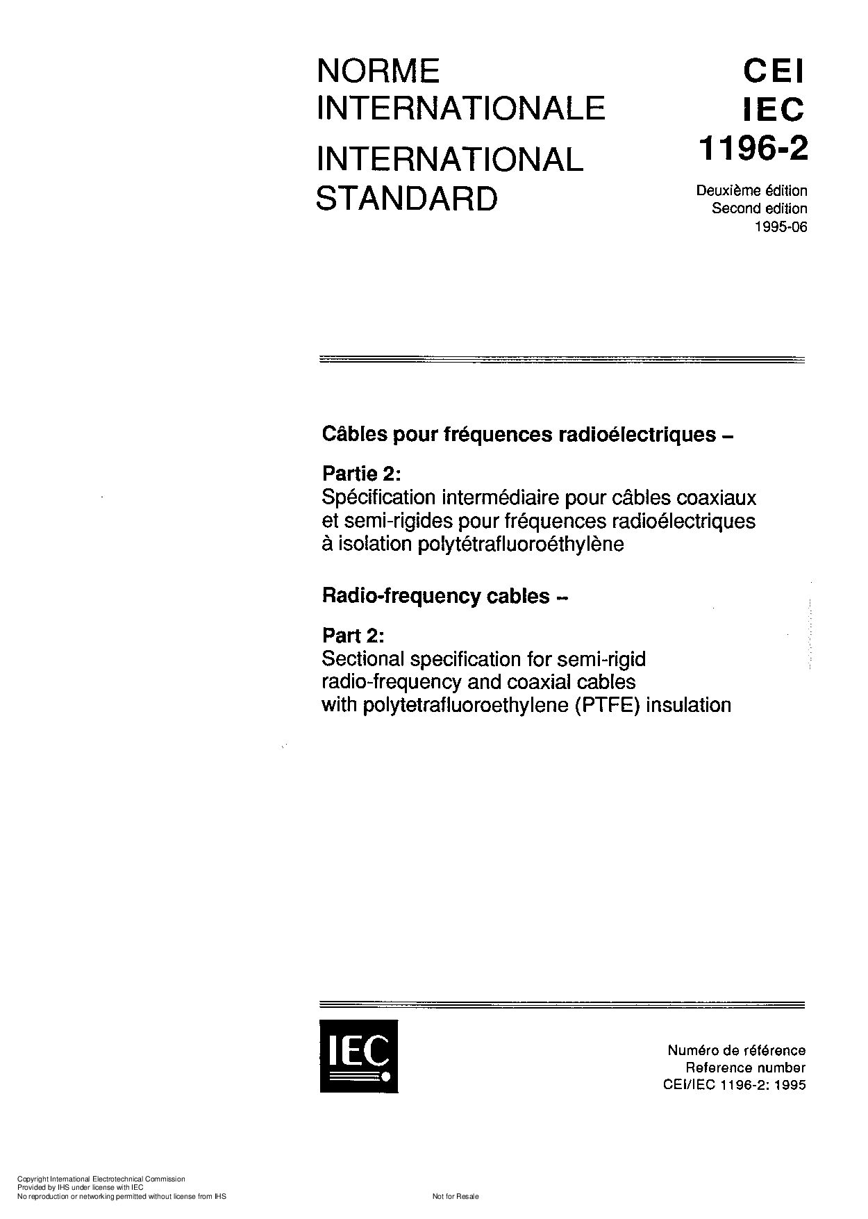 IEC 61196-2:1995