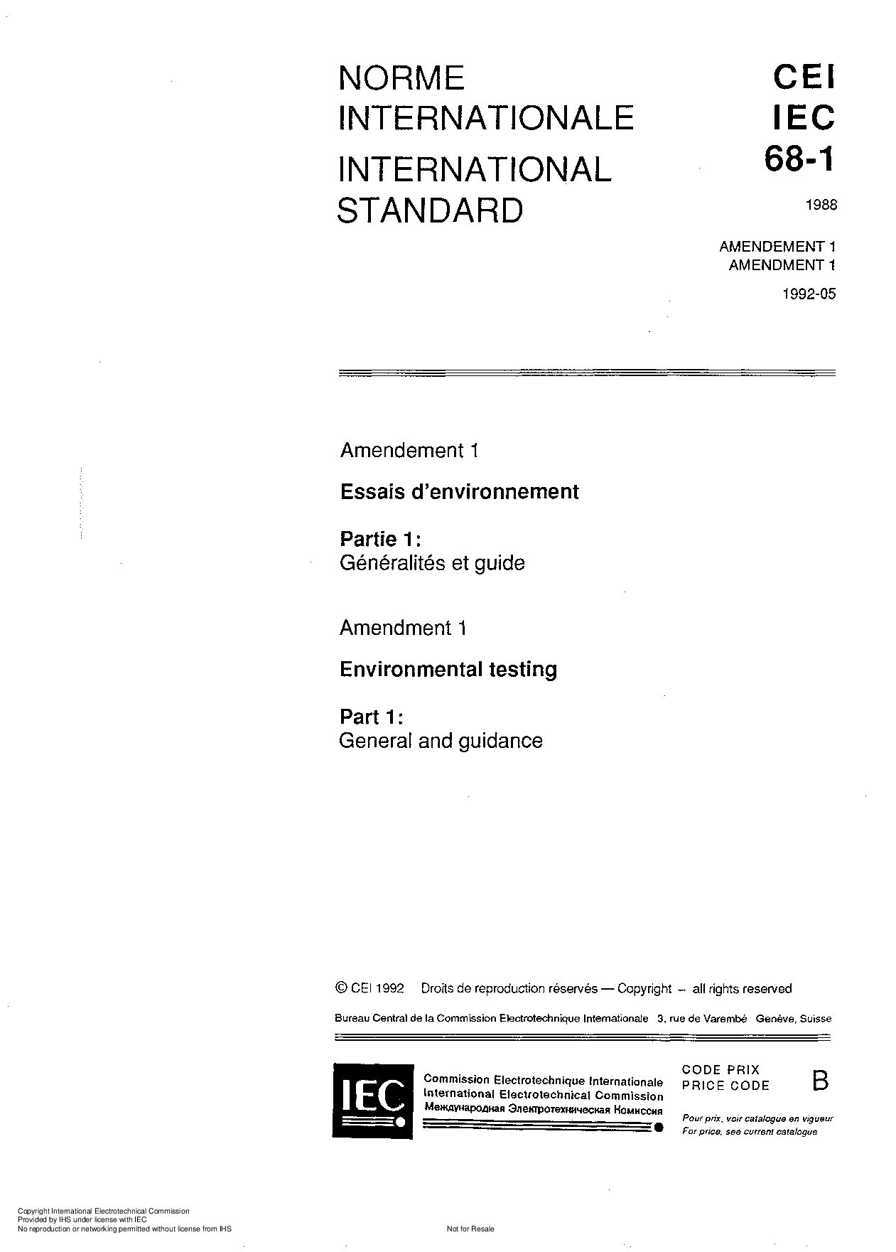 IEC 60068-1:1988封面图
