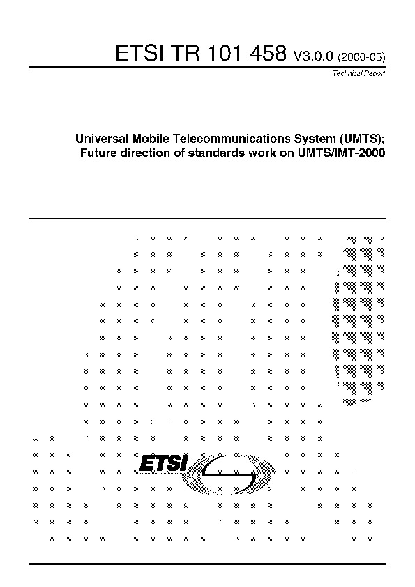 ETSI TR 101 458-2000封面图