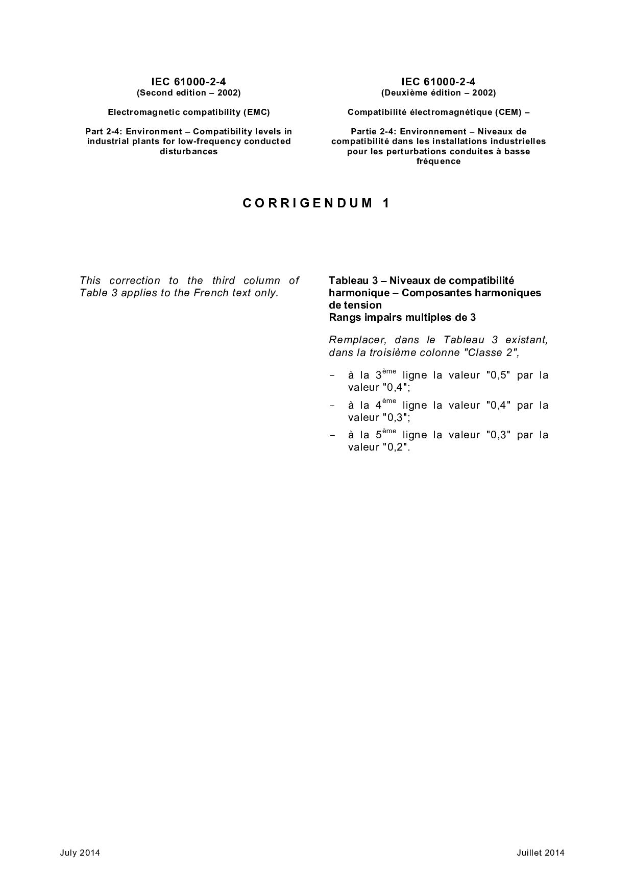 IEC 61000-2-4:2002/COR1:2014封面图