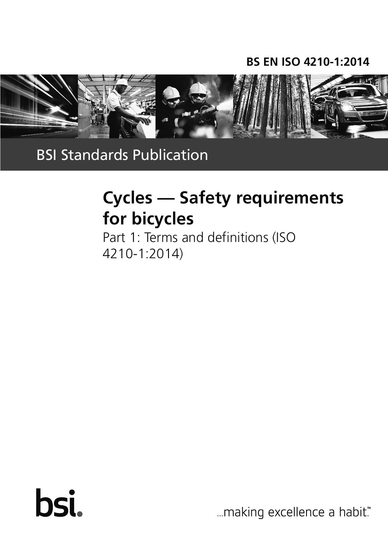 BS EN ISO 4210-1:2014