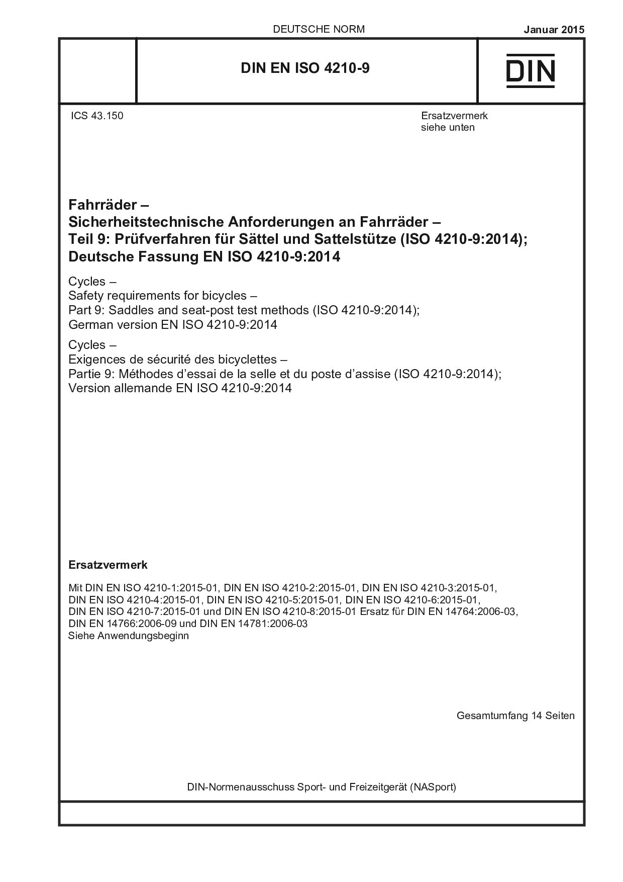 DIN EN ISO 4210-9:2015