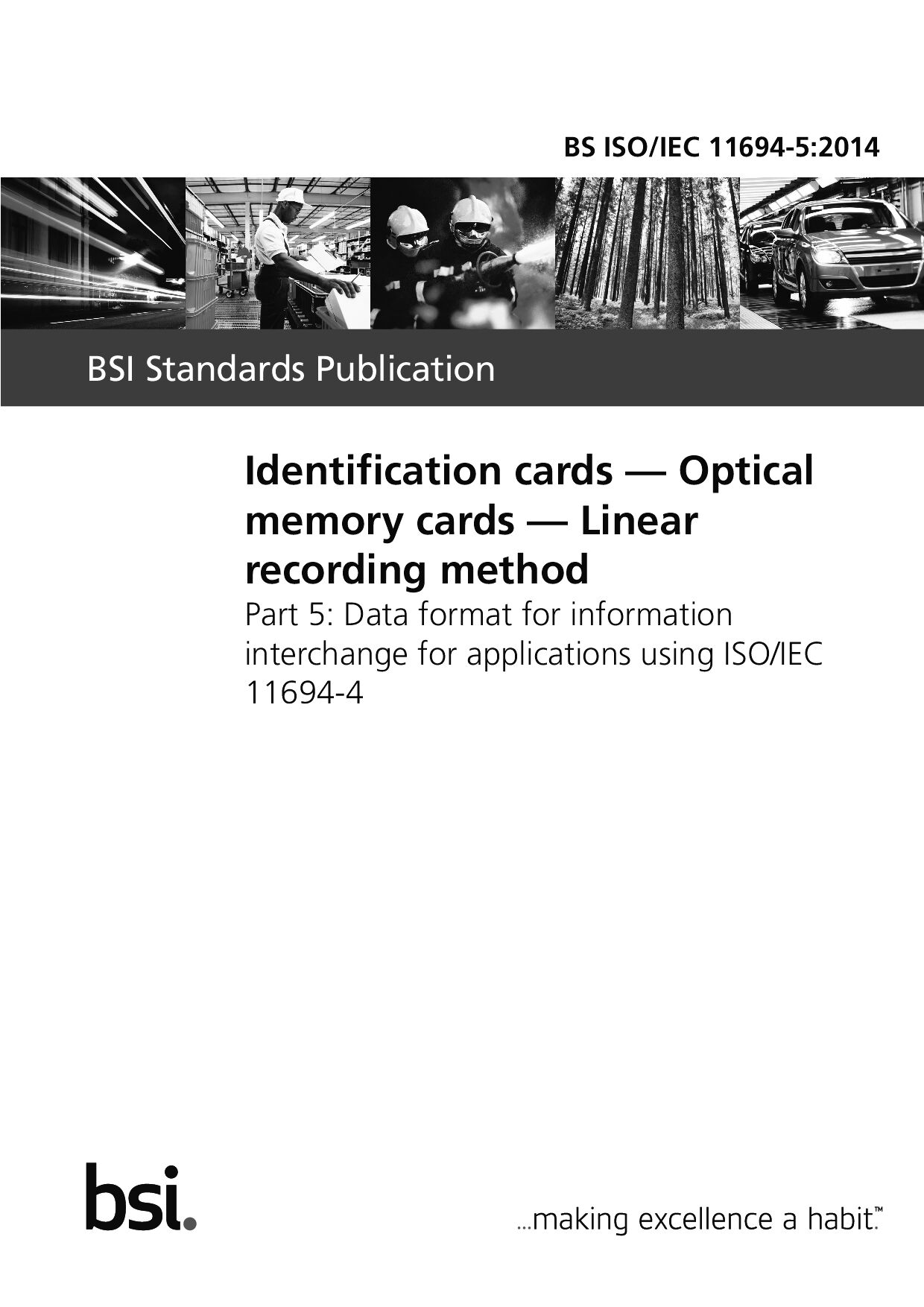 BS ISO/IEC 11694-5:2014
