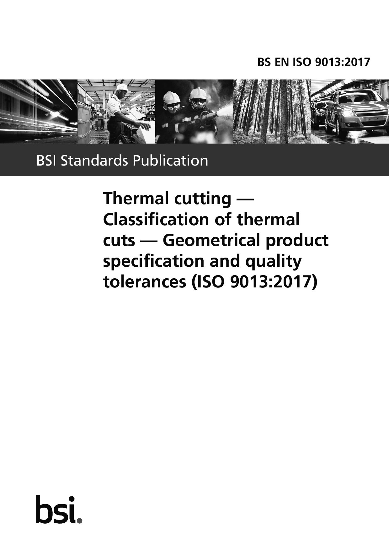 BS EN ISO 9013:2017封面图