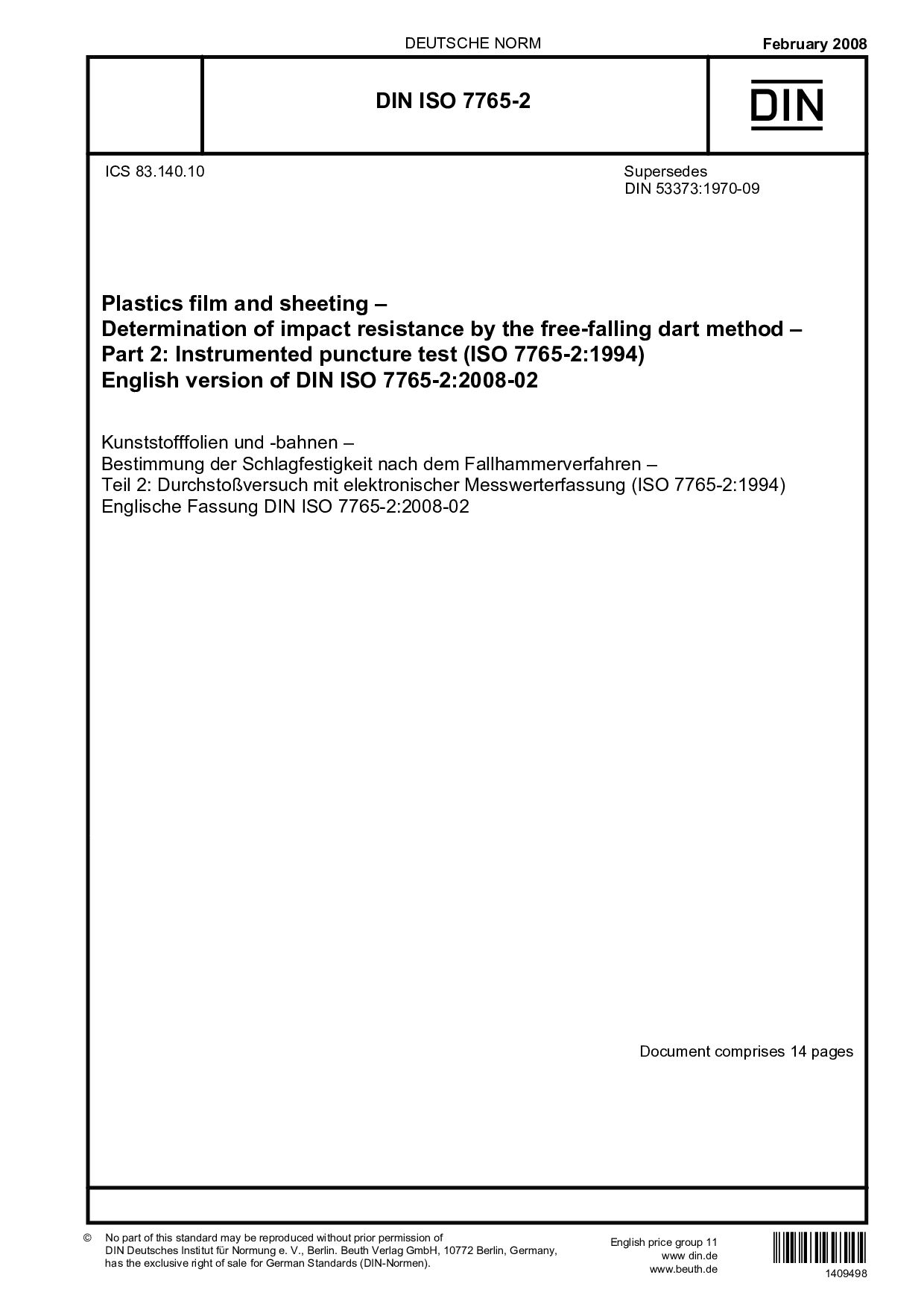 DIN ISO 7765-2:2008