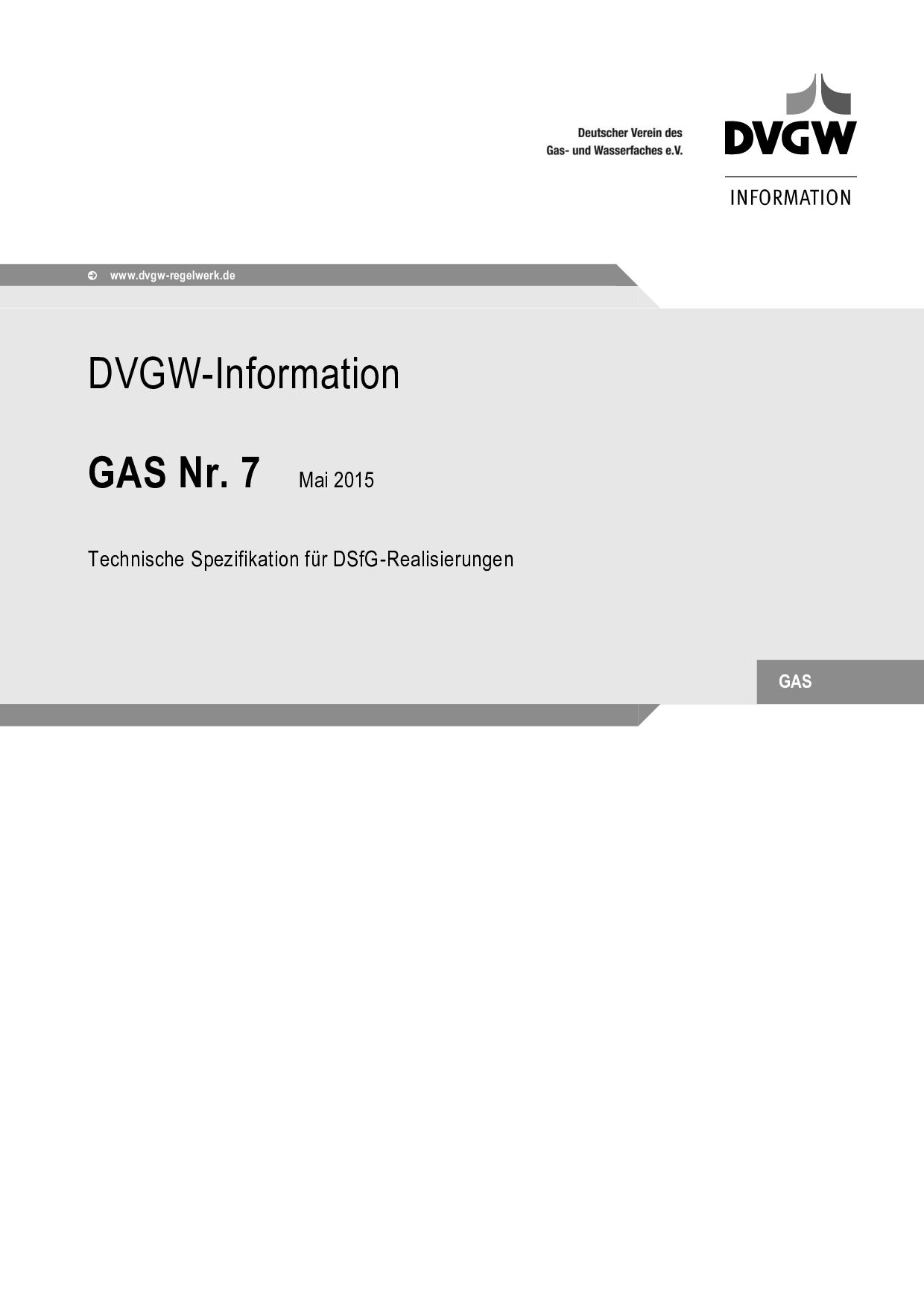 DVGW G Information Nr 7:2015-05
