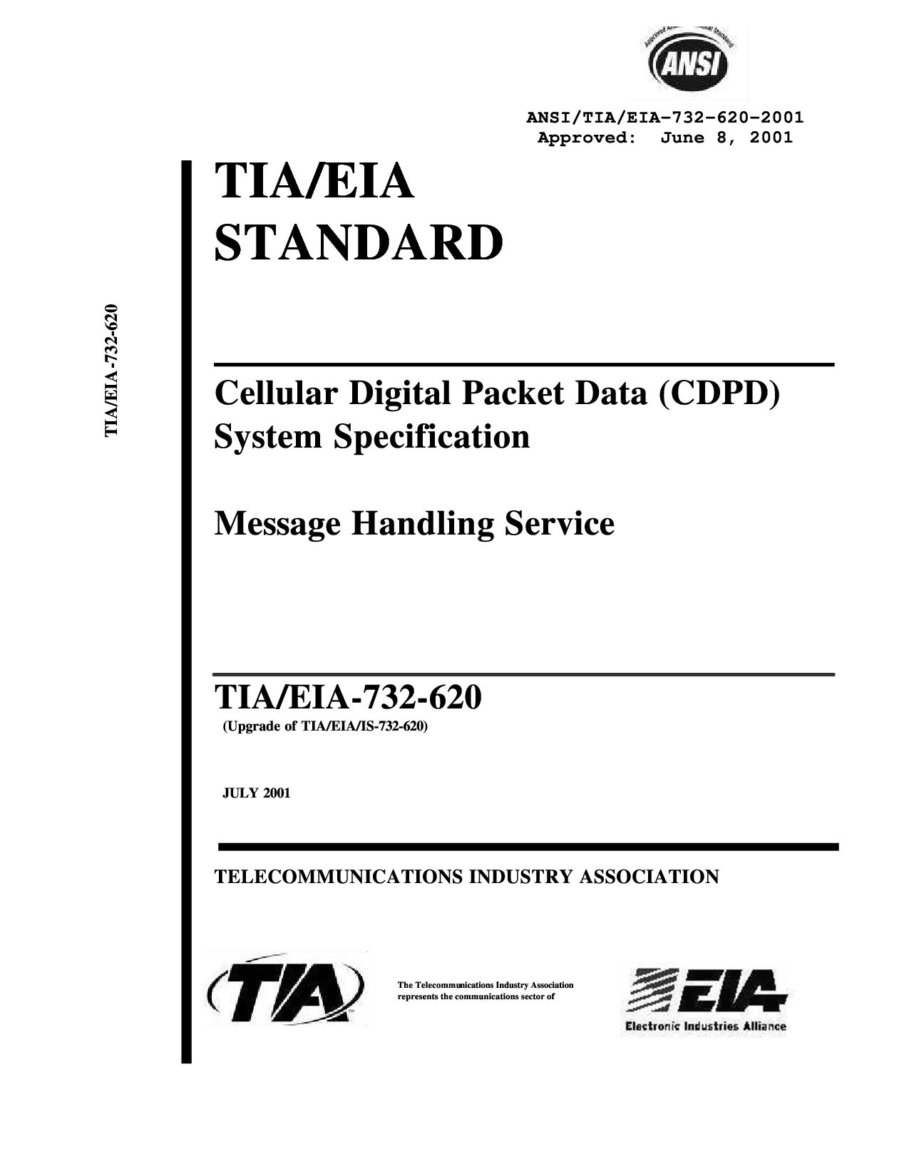 ANSI/TIA/EIA-732-620-2001