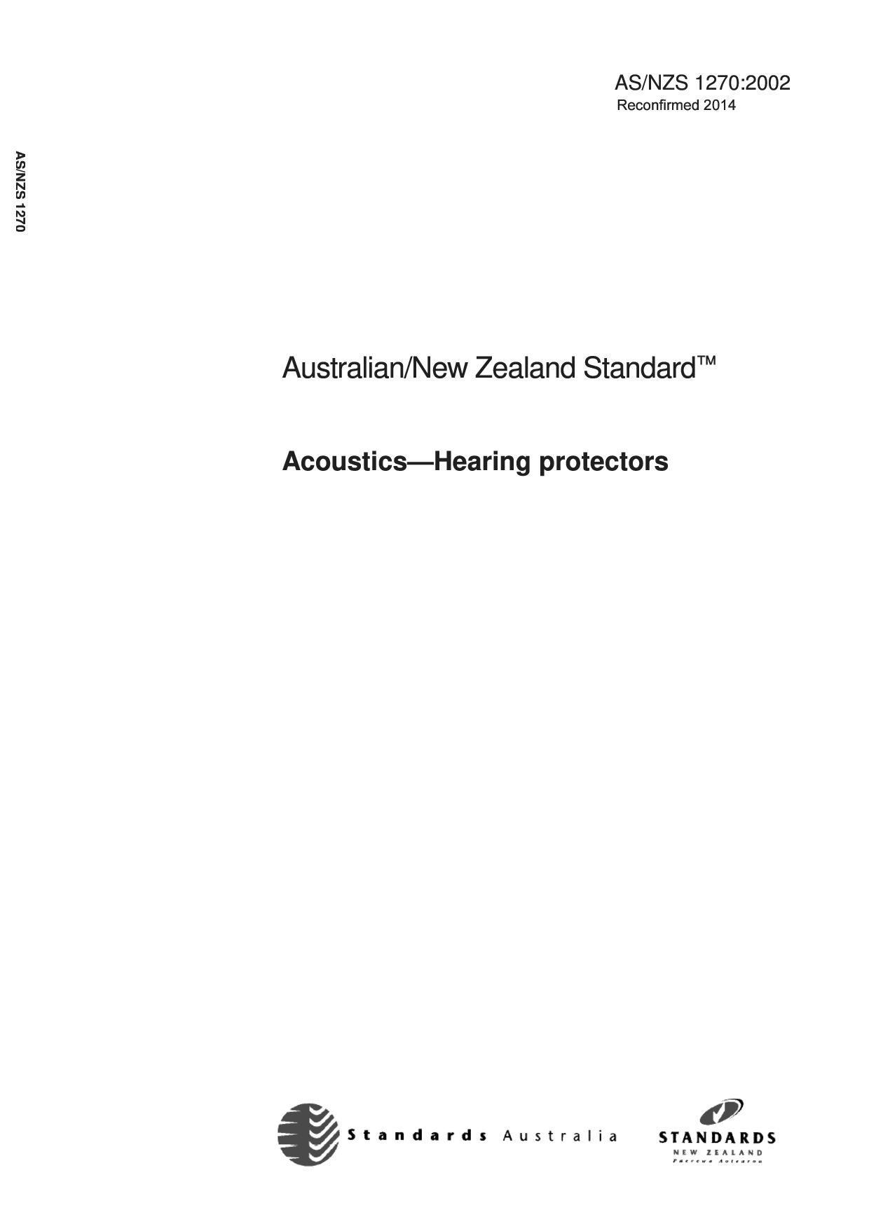 AS/NZS 1270:2002(R2014)封面图