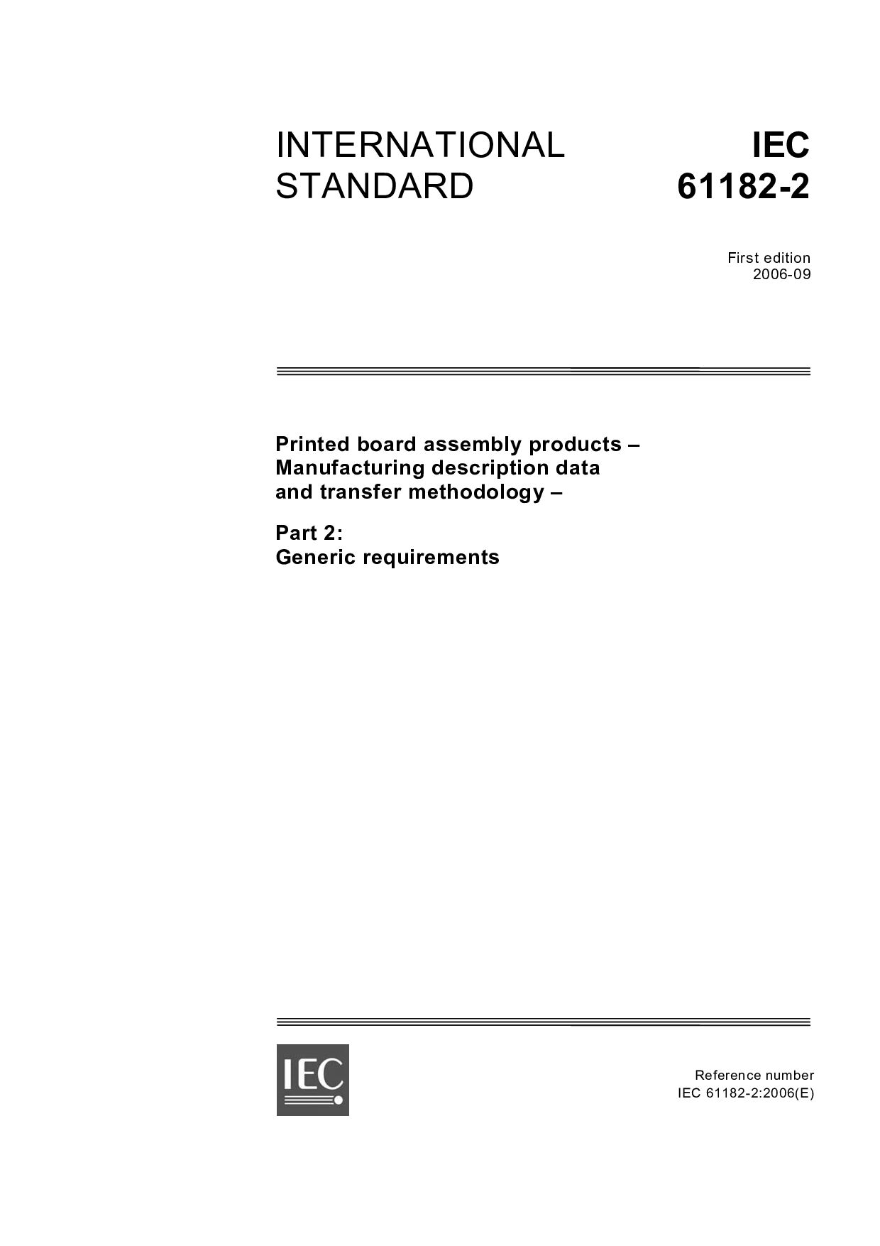 IEC 61182-2:2006封面图