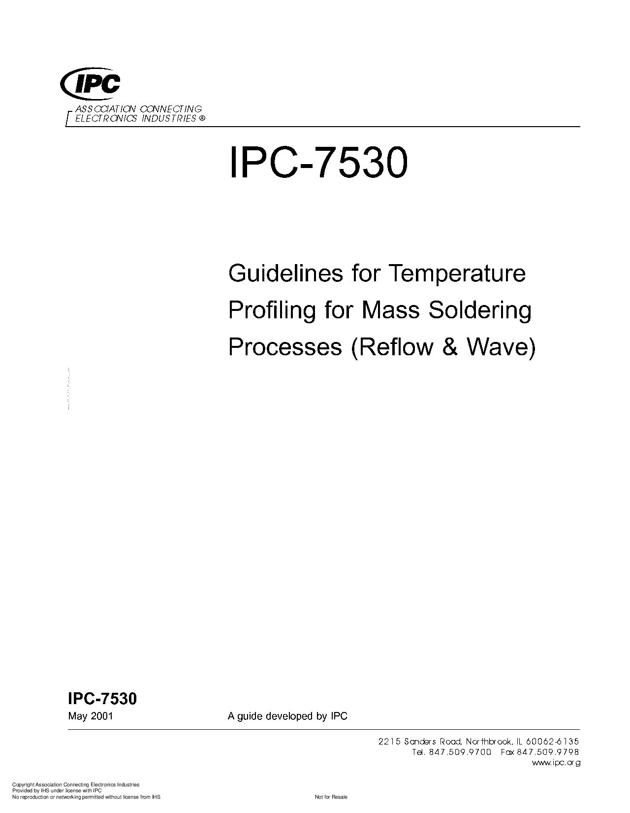 IPC 7530-2001封面图