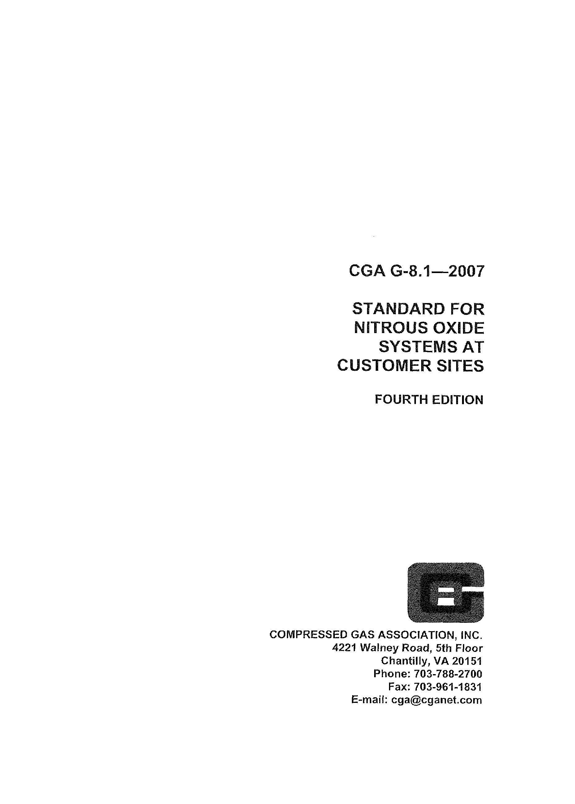 CGA G-8.1-2007封面图
