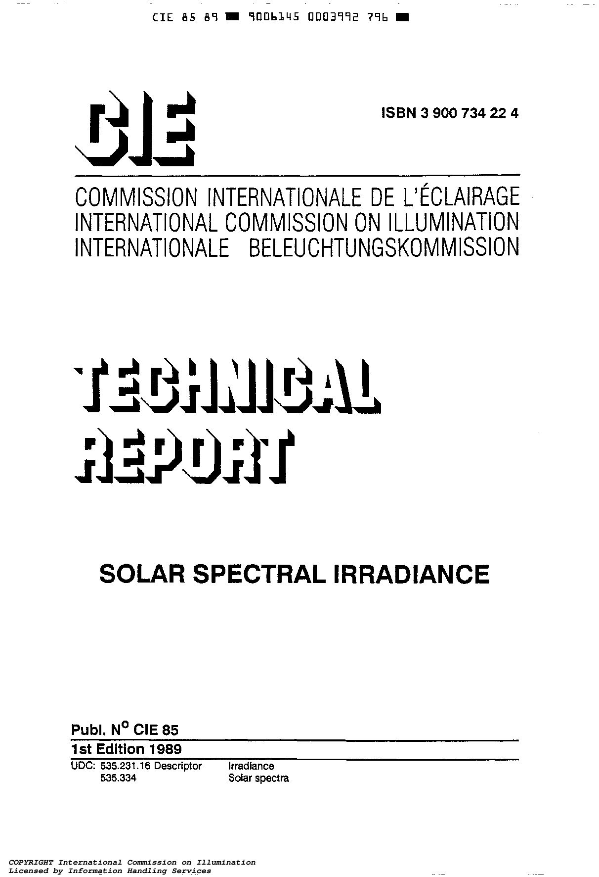CIE 85-1989封面图