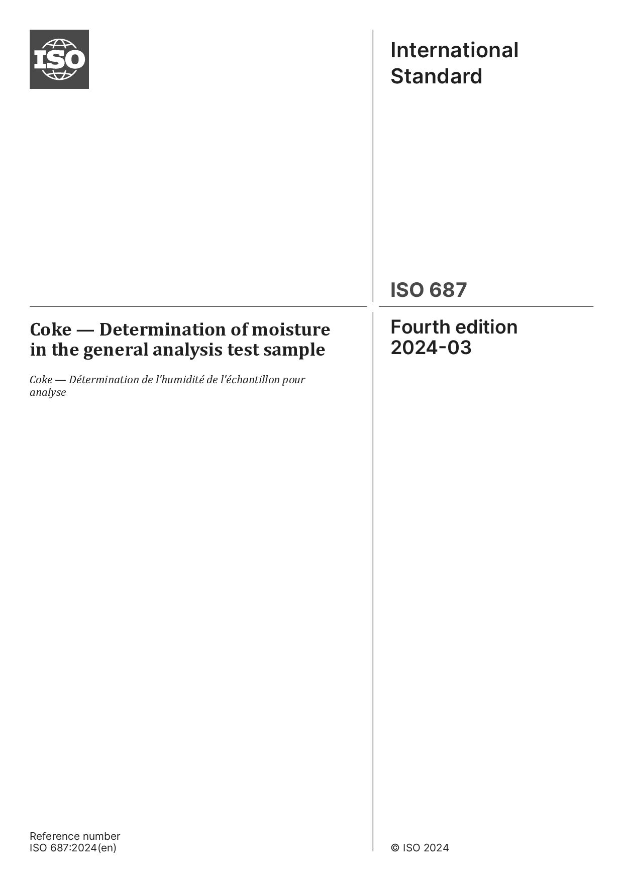 ISO 687:2024封面图