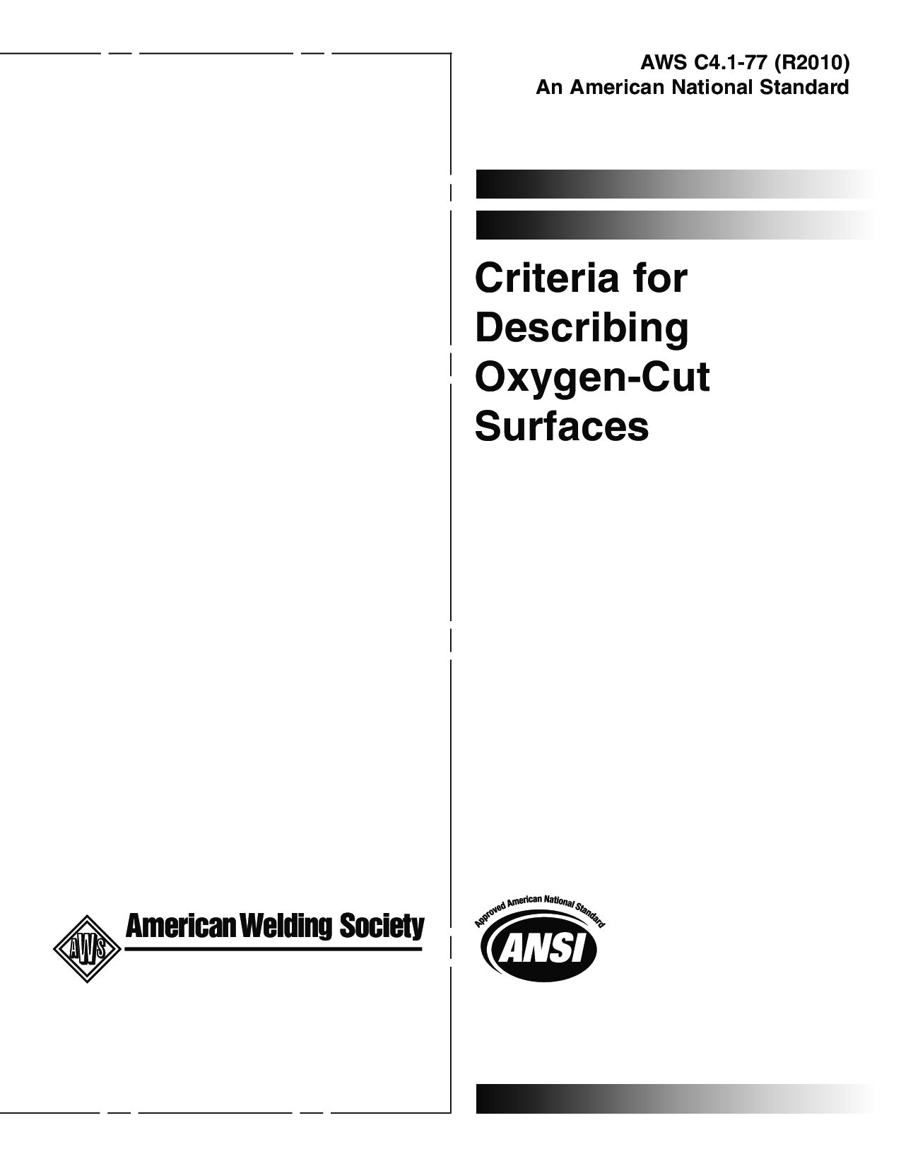 AWS C4.1-1977(2010)封面图