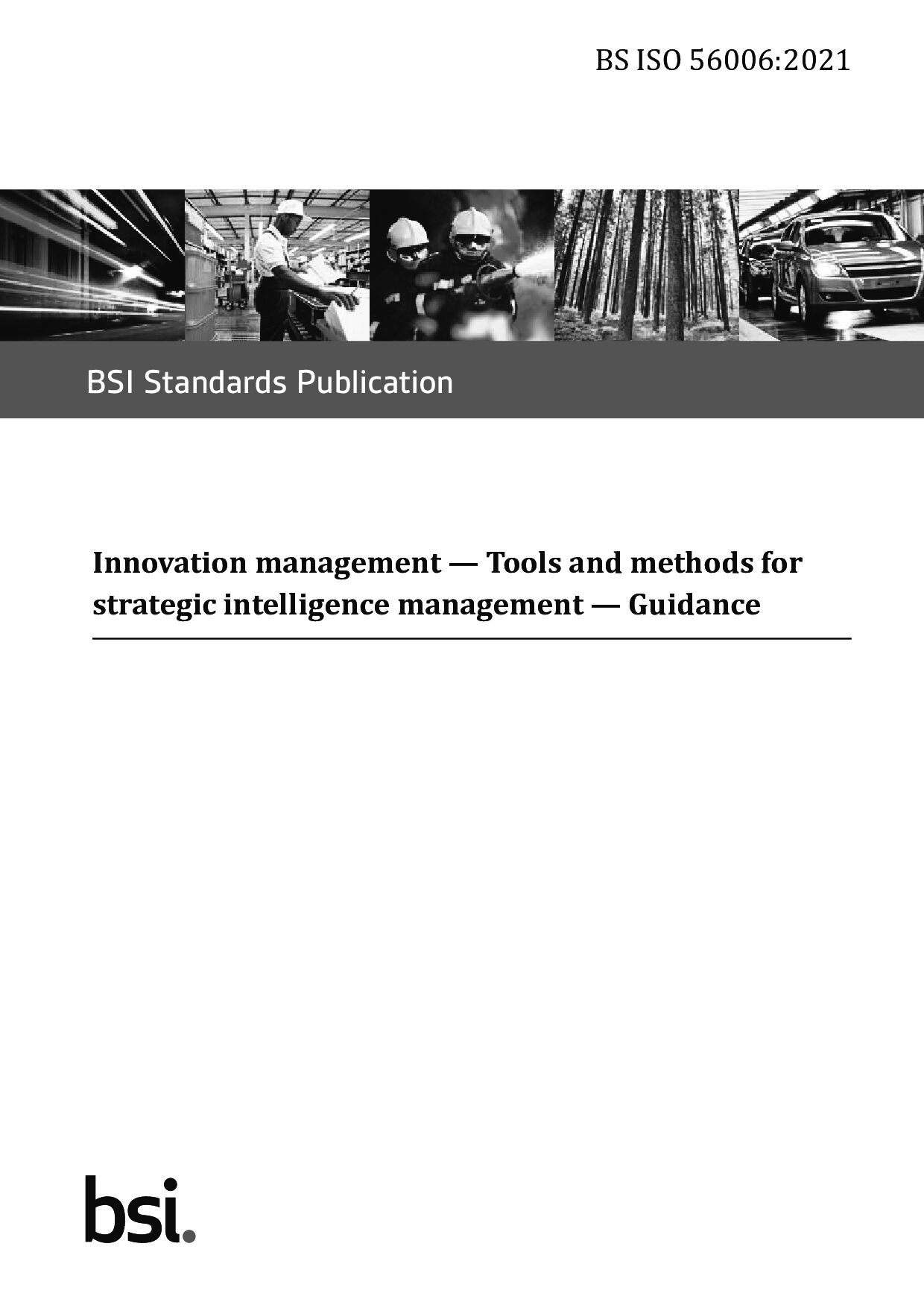 BS ISO 56006:2021封面图