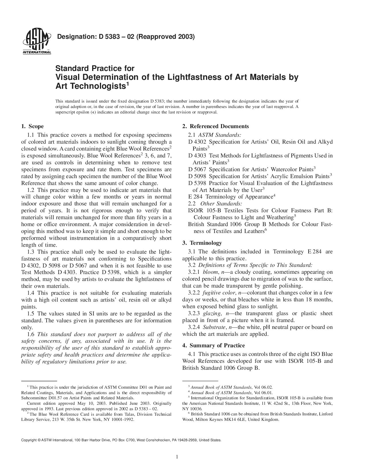ASTM D5383-02(2003)封面图