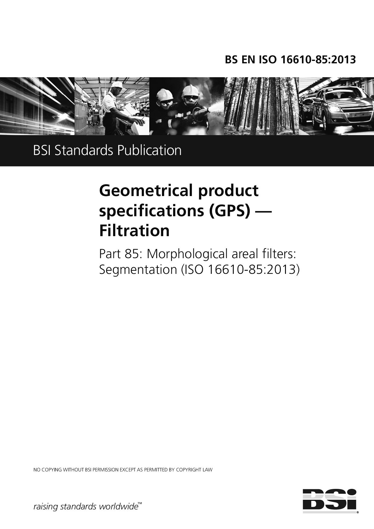BS EN ISO 16610-85:2013