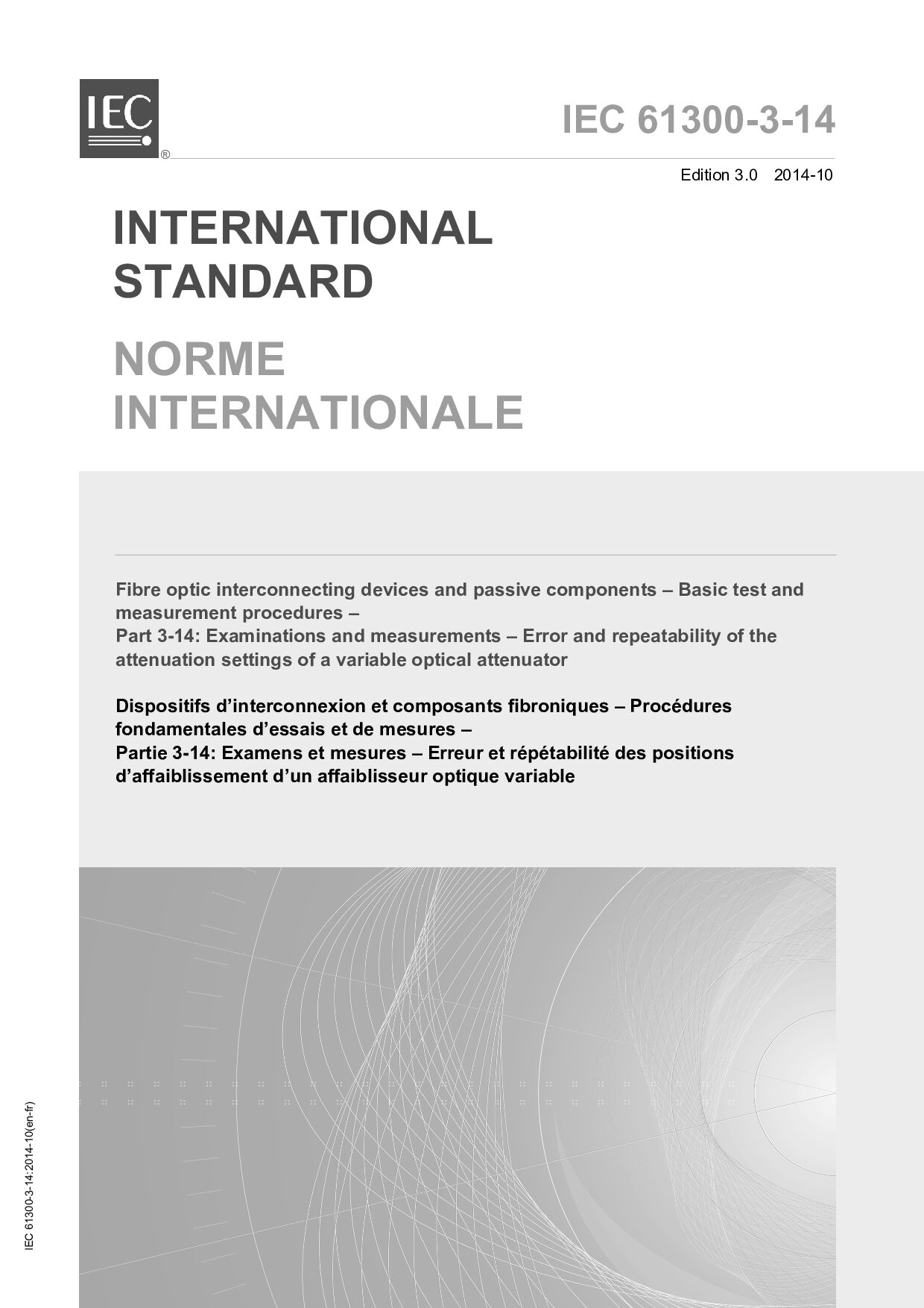 IEC 61300-3-14:2014封面图