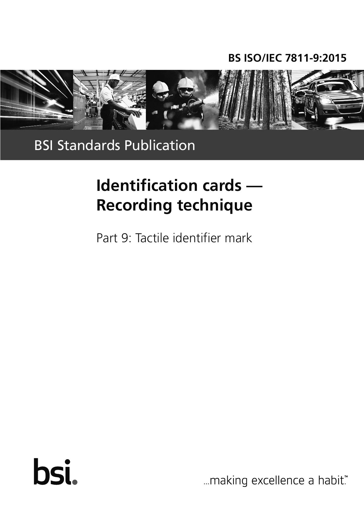 BS ISO/IEC 7811-9:2015