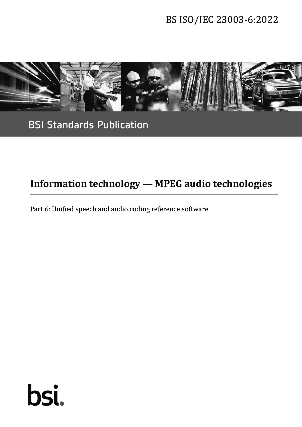 BS ISO/IEC 23003-6:2022