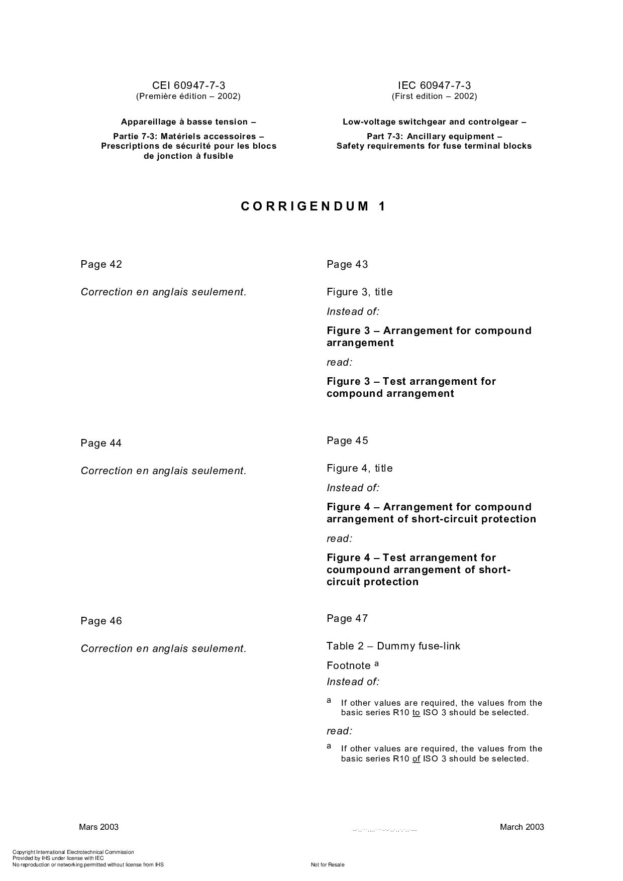 IEC 60947-7-3/COR1:2003封面图